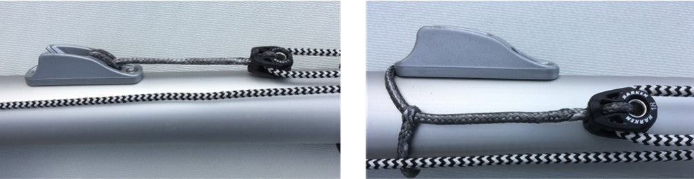 Outhaul Blocks at Boom