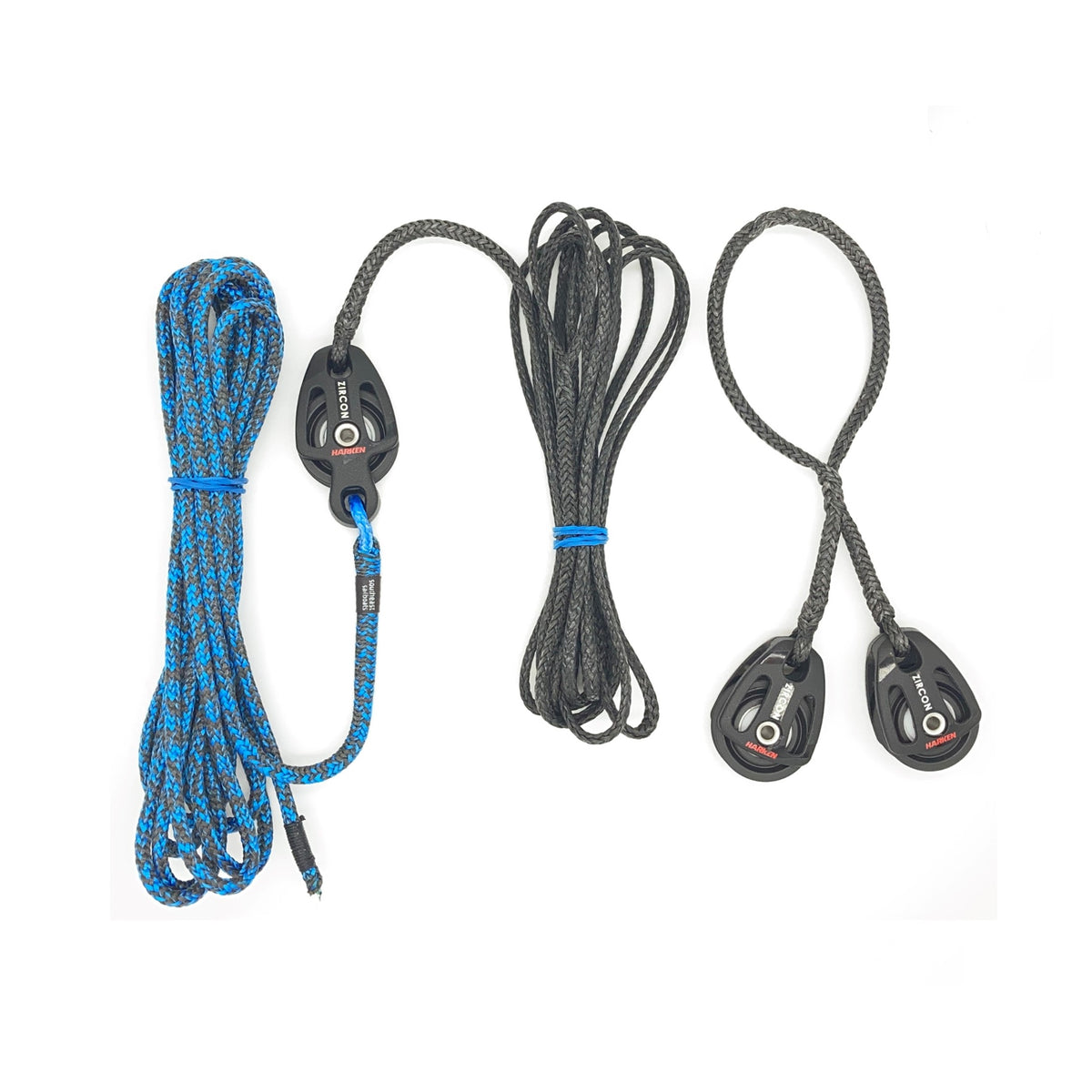 Quick Release Outhaul System - Front Of Boom - Harken 29mm Zircon Blocks